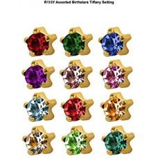 Mini Birthstars Gold 12pk