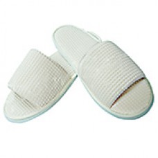 Waffle Weave Cotton Slippers 1 pair